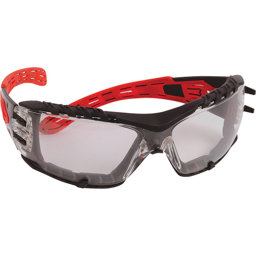 PIP Global Safety EP675G-IO Dynamic Volcano Plus Rimless Safety Glasses, Mirror Lens, Anti-Scratch/Anti-Static, ANSI Z87+/Meets/Exceeds CSA Z94.3