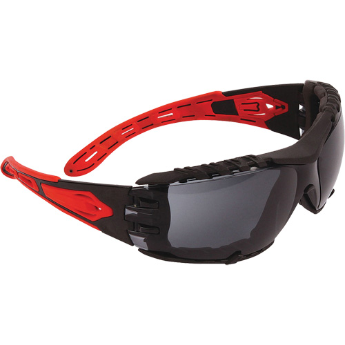 PIP Global Safety EP675G-S Dynamic Volcano Plus Rimless Safety Glasses, Smoke Lens, Anti-Fog/Anti-Scratch/Anti-Static, ANSI Z87+/Meets/Exceeds CSA Z94.3