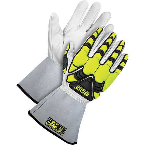 Bob Dale Gloves 20-1-1885-L Cut-X Impact Resistant Gloves, Size Large, Goatskin Shell, ASTM ANSI Level A5