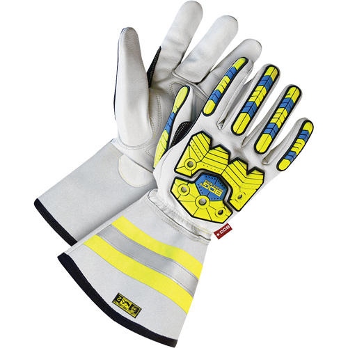 Bob Dale Gloves 20-9-10699-L Arc Tek Performance Impact Resistant Gloves, Size Large, Goatskin Shell, ASTM ANSI Level A5
