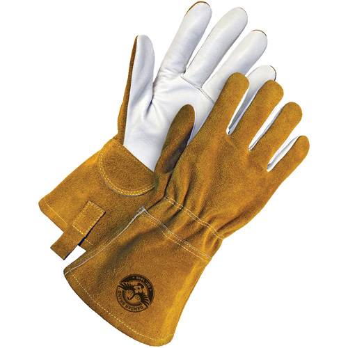 Bob Dale Gloves 60-1-1722-L Gants de soudage &agrave; l'arc TIG, Cuir fleur de ch&egrave;vre, Taille Grand