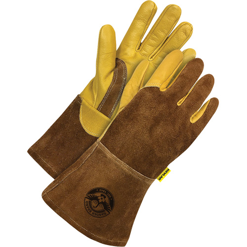 Bob Dale Gloves 60-1-1818KV-S Welder's Gloves, Grain Cowhide, Size Small