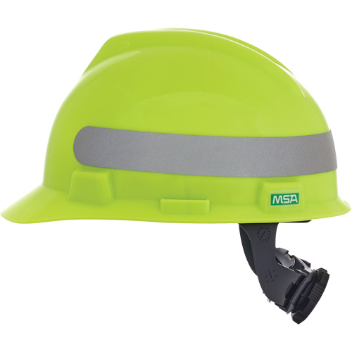 MSA 10102194 Casque de s&eacute;curit&eacute; &agrave; fentes V-Gard, R&eacute;pond aux normes CSA type 1, Suspension Rochet, Non ventil&eacute;