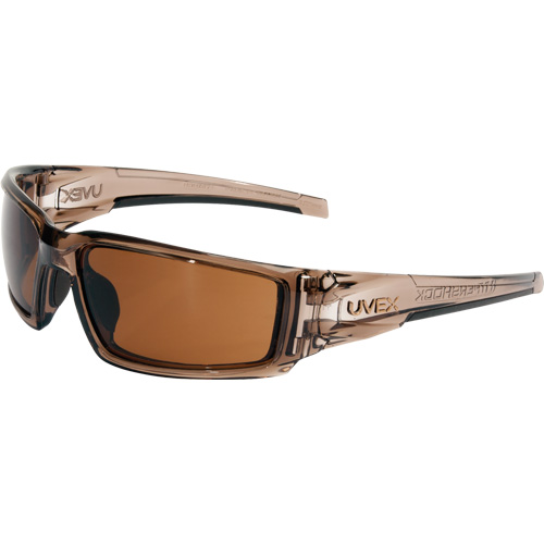 PIP Global Safety S2961HS Uvex HydroShield&reg; Hypershock&reg; Safety Glasses, Espresso Lens, Anti-Fog/Anti-Scratch, ANSI Z87+/Meets/Exceeds CSA Z94.3
