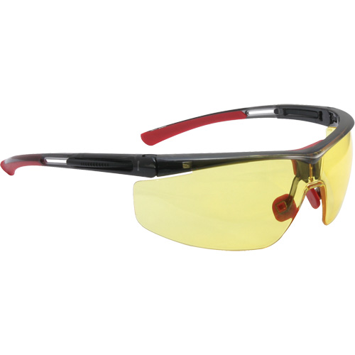 PIP Global Safety T5900WTKAHS Uvex HydroShield&reg; North Adaptec Safety Glasses, Amber Lens, Anti-Fog/Anti-Scratch, ANSI Z87+/Meets/Exceeds CSA Z94.3