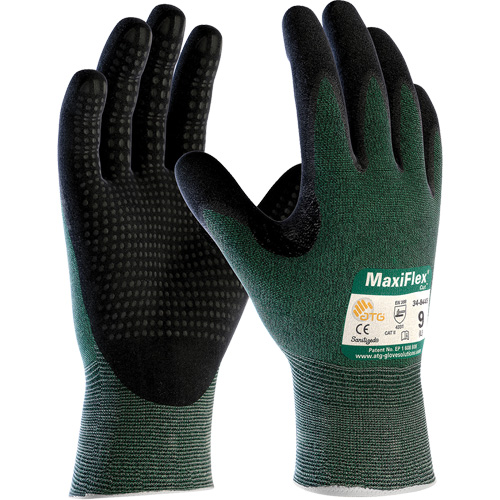PIP Global Safety GP348443/M Gants ATG MaxiFlex Cut, Taille Moyen, Calibre 15, Rev&ecirc;tement Mousse de nitrile, Enveloppe en Fil technique, ASTM ANSI niveau A2/EN 388 niveau 3/EN 388 niveau B
