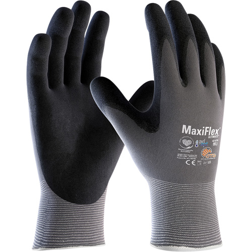 PIP Global Safety GP42874/XXL Gants enduits ATG MaxiFlex Ultimate AD-APT, 2T-Grand, R&ecirc;vetement Mousse de nitrile, Calibre 15, Enveloppe en Nylon/Spand