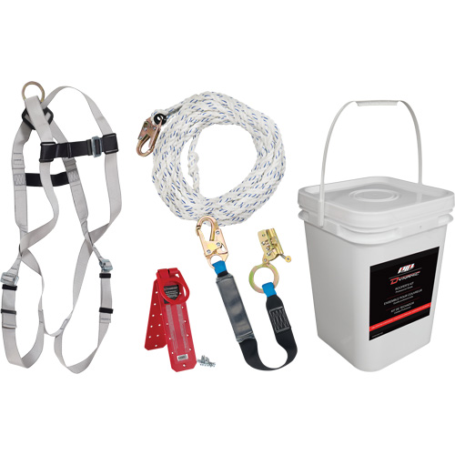PIP Global Safety FPRK099Y50 Ensemble antichute Dynamic, Trousses pour couvreur de toit
