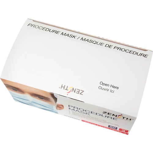 Zenith Safety Products SGW904 Disposable Procedure Face Masks, ASTM F2100 Level 3, Class 1