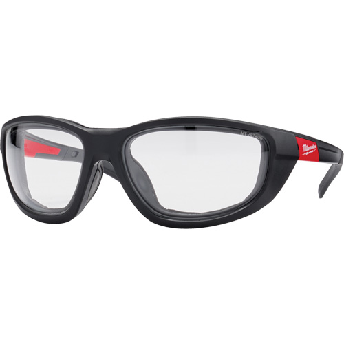 Milwaukee 48-73-2040 Lunettes de s&eacute;curit&eacute; performantes avec joint, Lentille Transparent, Antibu&eacute;e/Anti-&eacute;gratignures, ANSI Z87+/R&eacute;pond ou surpasse la norme CSA Z94.3