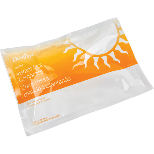 Zenith Safety Products SGX053 Instant Compress, Hot, Single Use, 6" x 9"