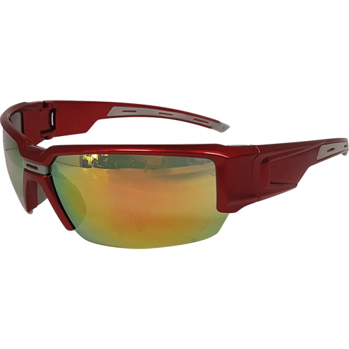 Dentec 12E983619 Hartley Safety Glasses, Red Lens, Meets/Exceeds CSA Z94.3