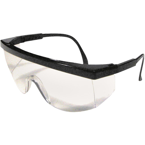 Dentec 12E91001 Ferno Safety Glasses, Clear Lens, Anti-Scratch, Meets/Exceeds CSA Z94.3