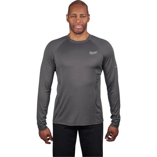 Milwaukee 402G-L Couche de base de poids moyen WorkSkin, Hommes, Grand, Gris