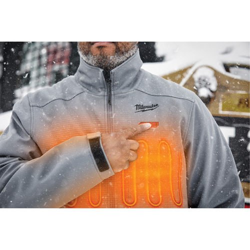 Milwaukee 204G 21M M12 Heated Toughshell Jacket Kit Men s Medium Grey