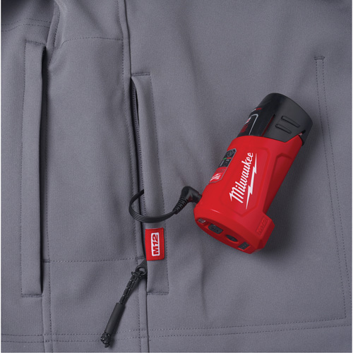 Milwaukee 204G 21L Ensemble de veste chauffante M12 ToughShell Hommes Grand Gris