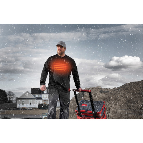 Milwaukee 415B-M Chandail léger performance (workskin) manches longues - Noir M | Outillage Mathieu