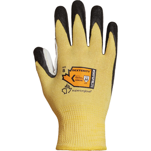 Superior Glove Works Ltd. SKFGFNLTC-12 Dexterity&reg; Cut-Resistant String-Knit Glove with Reinforced Thumb, Size 12, Nitrile Coated, Kevlar&reg; Shell, ASTM ANSI Level A4