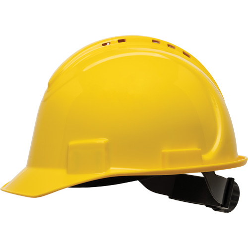 PIP Global Safety NSB11002 Casque de s&eacute;curit&eacute; &agrave; bordure courte North, R&eacute;pond aux normes CSA type 1, Suspension Rochet, Ventil&eacute;