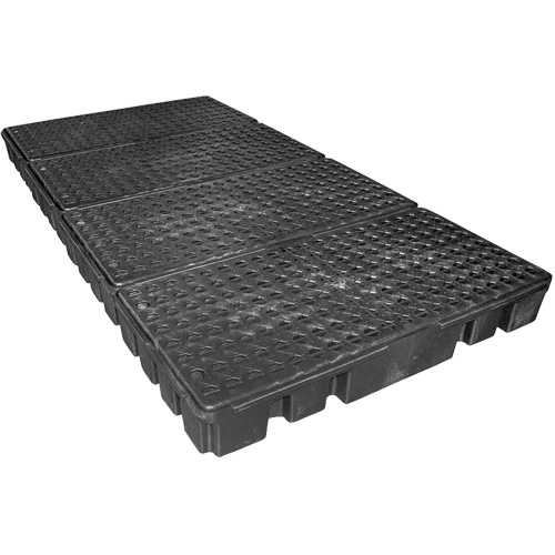 Enpac 5110-BD Black Diamond Low Profile Spill Pallet, 102 US gal. Spill Capacity, 96" x 49" x 6.5"