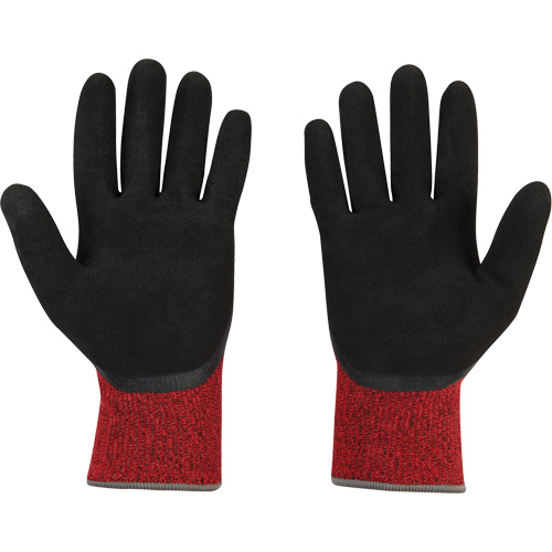Milwaukee 48-73-7940 Winter Dipped Gloves, Size Small, 15 Gauge, Rubber Latex Coated, Nylon Shell, ASTM ANSI Level A4