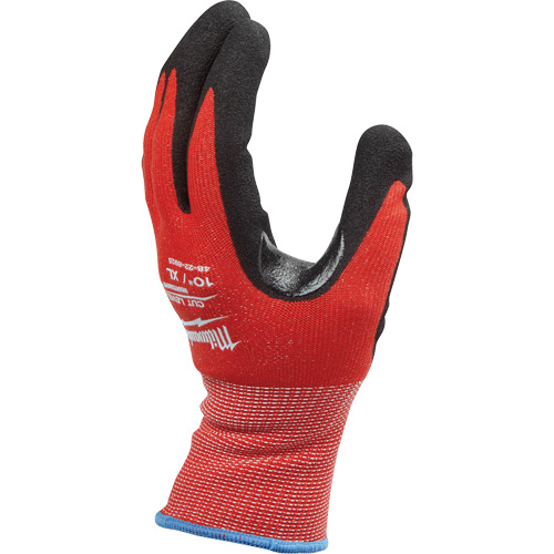 Milwaukee 48-22-8926 Dipped Cut-Resistant Gloves, Size Medium, 15 Gauge, Nitrile Coated, Nylon/Lycra&reg; Shell, ASTM ANSI Level A2