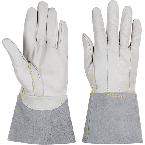 Ranpro Inc. V5241620-M 852 Ranpro&reg; FR White Stags TIG Gloves, Full Grain Calfskin, Size Medium