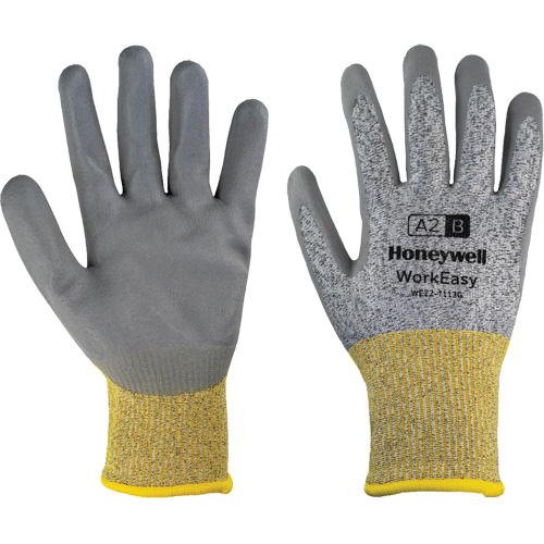 PIP Global Safety WE22-7113G-11/XXL Gants de protection contre les coupures WorkEasy, Taille 2T-Grand/11, Calibre 13, Rev&ecirc;tement Polyur&eacute;thane, Enveloppe en PEHP/Fibre de verre, ASTM ANSI niveau A2/EN 388 niveau B