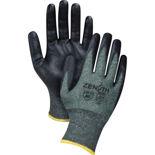 Produits de sécurité Zenith SGX787 Gants l&eacute;gers et haute dext&eacute;rit&eacute; r&eacute;sistants &agrave; la coupe, Taille Petit, Calibre 18, Rev&ecirc;tement Mousse de nitrile, Enveloppe en Nylon/PEHP/Spandex, ASTM ANSI niveau A5
