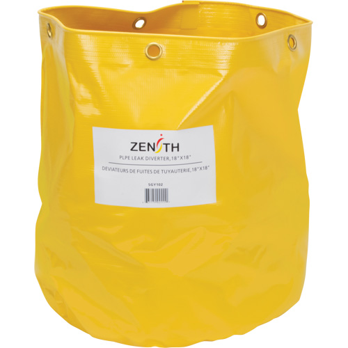 Produits de sécurité Zenith SGY102 D&eacute;viateur de fuite de tuyauterie, 1,5' lo x 1,5' la, PEHD