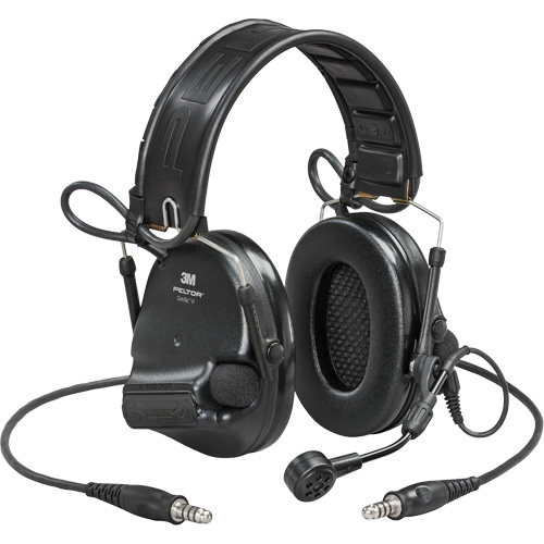 3M MT20H682FB-19N SV Peltor ComTac VI NIB Dual Lead Headset with Arc, Headband Style, 23 dB