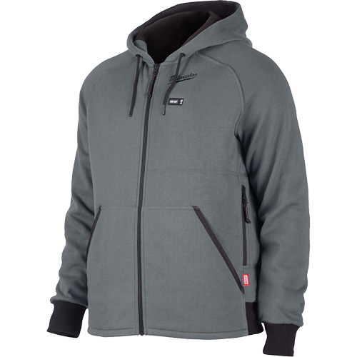 Milwaukee 306G-20XL M12 Heated Hoodie, Men's, X-Large, Grey, Polyester