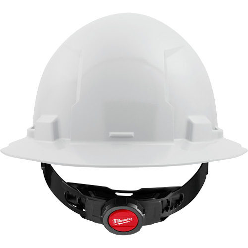 Milwaukee 48-73-1101 Casque de s&eacute;curit&eacute; &agrave; bord complet, R&eacute;pond aux normes CSA type 1, Suspension Rochet, Non ventil&eacute;