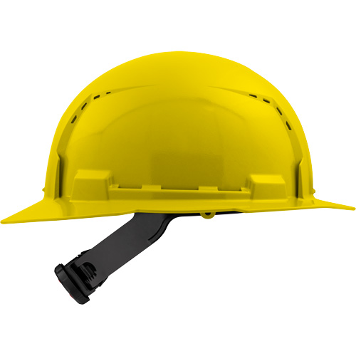 Milwaukee 48-73-1203 Casque de s&eacute;curit&eacute; &agrave; bord complet, R&eacute;pond aux normes CSA type 1, Suspension Rochet, Ventil&eacute;
