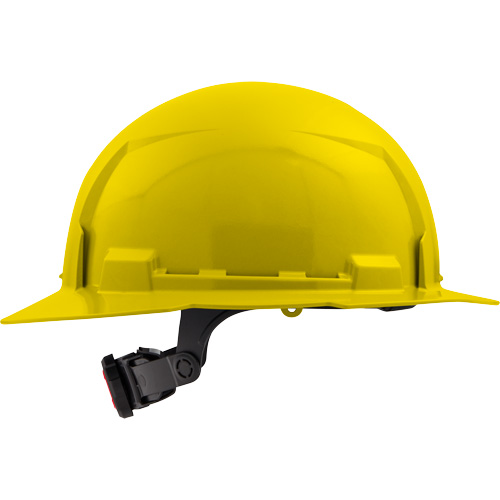 Milwaukee 48-73-1123 Casque de s&eacute;curit&eacute; &agrave; bord complet, R&eacute;pond aux normes CSA type 1, Suspension Rochet, Non ventil&eacute;