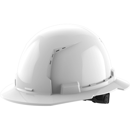 Milwaukee 48-73-1221 Casque de s&eacute;curit&eacute; &agrave; bord complet, R&eacute;pond aux normes CSA type 1, Suspension Rochet, Ventil&eacute;