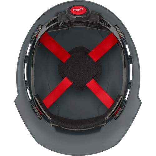 Milwaukee 48-73-1214 Casque de s&eacute;curit&eacute; &agrave; bordure avant, R&eacute;pond aux normes CSA type 1, Suspension Rochet, Ventil&eacute;