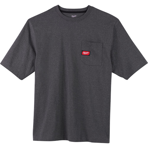 Milwaukee 601G-3X T-shirt robuste avec poche, Hommes, 3T-Grand, Gris