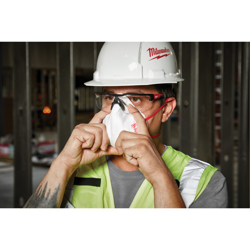 Milwaukee 48-73-4035 Disposable Respirator, N95, NIOSH Certified, One Size