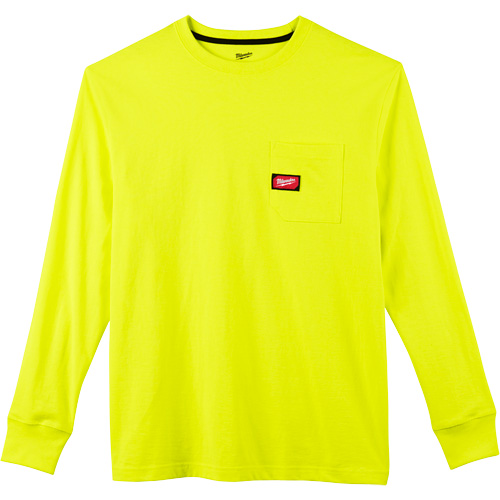 Milwaukee 602HV-S Heavy-Duty Pocket Long Sleeve Shirt, Men's, Small, Yellow
