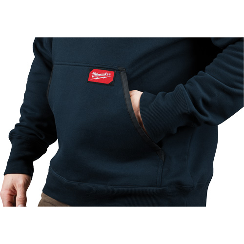 Milwaukee 350BL-L Chandail &agrave; capuchon lourd, Hommes, Grand, Bleu