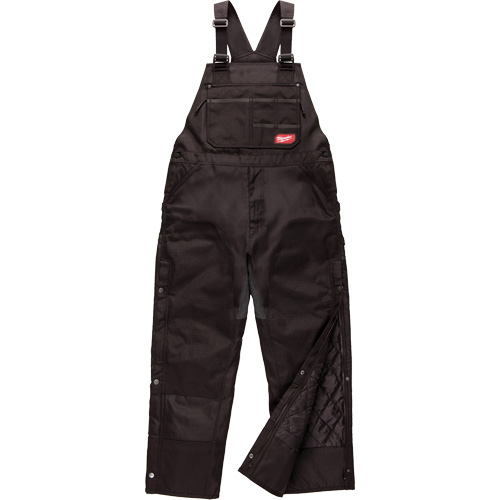 Milwaukee 261B-LR Salopette GridIron de longueur standard avec fermeture &agrave; glissi&egrave;re jusqu'&agrave; la cuisse, Hommes, Grand, Noir