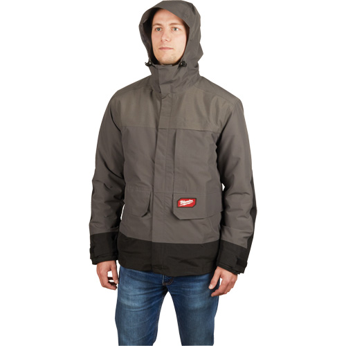 Milwaukee 310G-L Hydrobreak Rainshell Jacket, Men's, Large, Grey