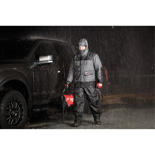 Milwaukee 310G-L Hydrobreak Rainshell Jacket, Men's, Large, Grey