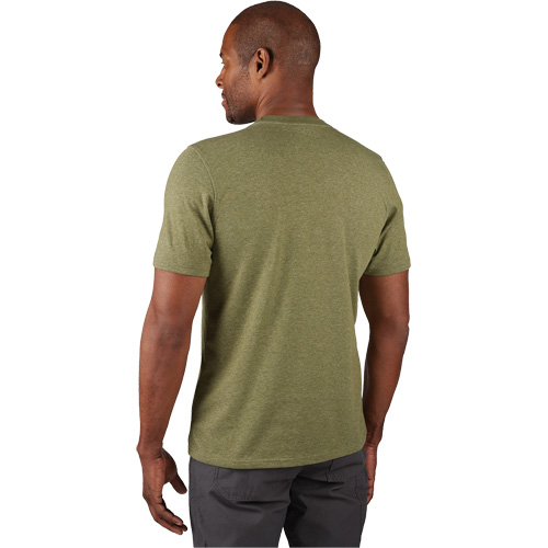 Milwaukee 603GN-2X Hybrid Work Tee Shirt, Men's, 2X-Large, Green
