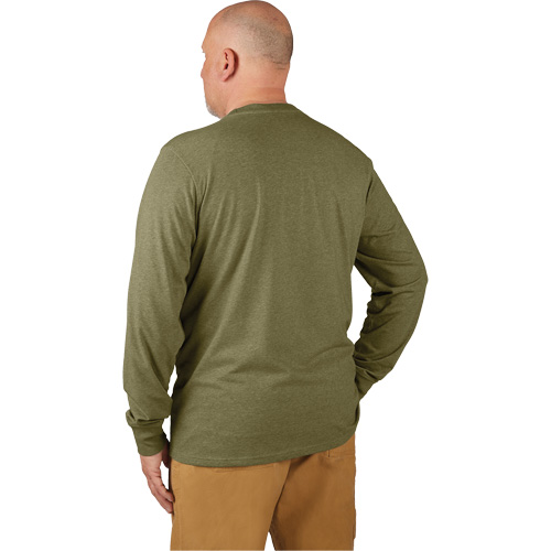 Milwaukee 604GN-S Hybrid Work Tee Shirt, Men's, Small, Green