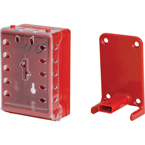 Brady 149173 Ultra Compact Lock Box, Red