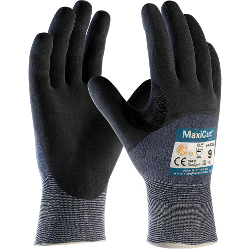 PIP Global Safety GP443755/XXL Gants r&eacute;sistants aux coupures en tricot sans couture ATG MaxiCut Ultra, Taille 2T-Grand, Calibre 15, Rev&ecirc;tement Nitrile, Enveloppe en Fil technique, ASTM ANSI niveau A3/EN 388 niveau 5/EN 388 niveau C