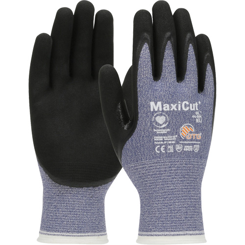 PIP Global Safety GP44504/L Gants r&eacute;sistants aux coupures dans un milieu de travail huileux ATG MaxiCut, Taille Grand, Calibre 15, Rev&ecirc;tement Nitrile, Enveloppe en Fil technique, ASTM ANSI niveau A3/EN 388 niveau 4/EN 388 niveau C
