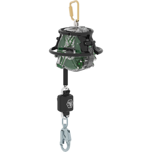 MSA 63406-00ACA Cordage de s&eacute;curit&eacute; autor&eacute;tractable &agrave; bord d'attaque V-Edge, 20', Acier galvanis&eacute;, Pivotant